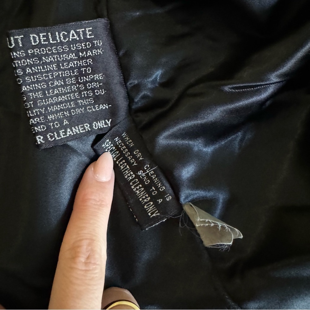 Vintage Leather Blazer Jacket 1980s - Picture 8 of 12